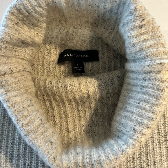 Ann Taylor Gray Wool Turtleneck Sweater - Picture 3 of 3